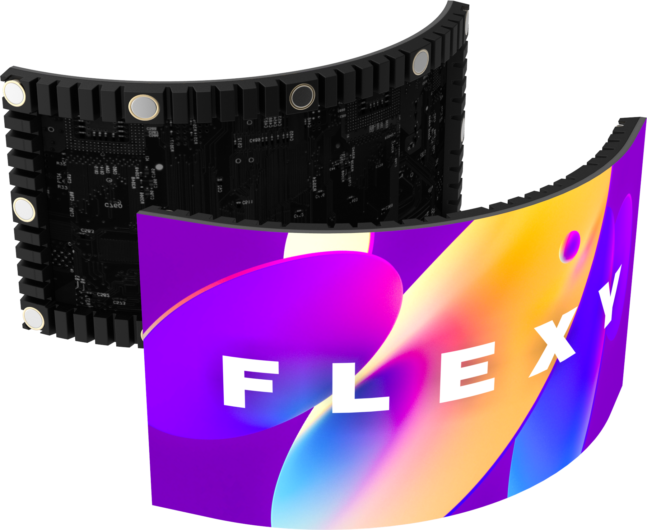 Flexy R LED with bending die casting.